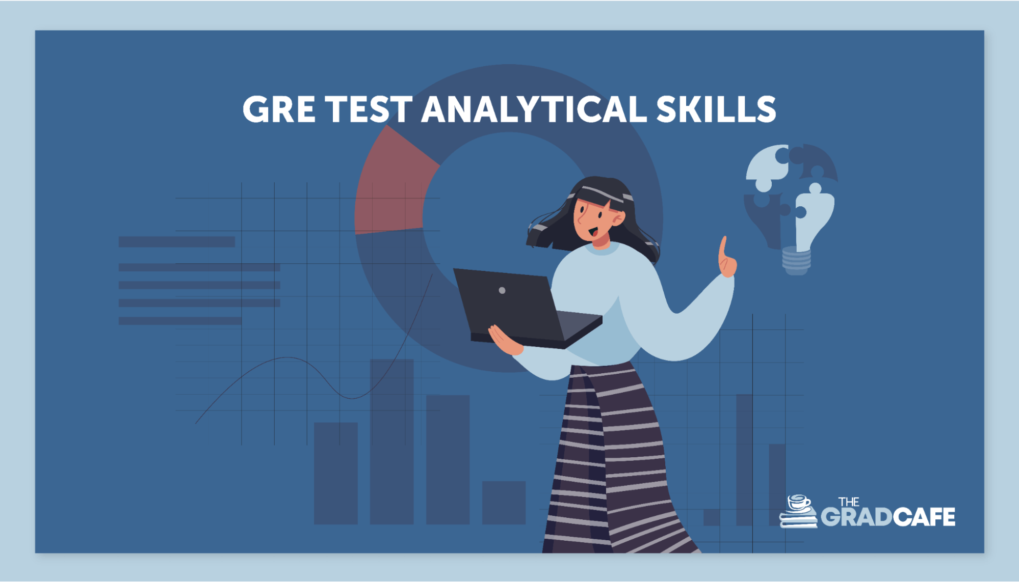 The GRE exam tests your analytical and critical thinking skills