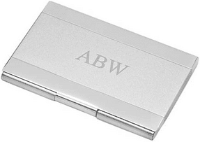 Silver business card case