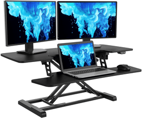 FlexiSpot Motorized Standing Desk Converter - Converts Any Table into a Standing Desk